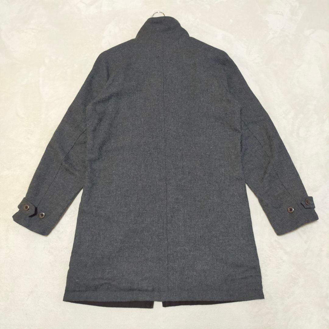 FRED PERRY　リバーシブル　千鳥格子柄　ミドルコート　Мサイズ
