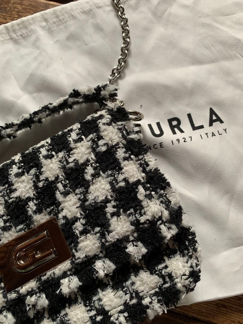 FURLA 1927 ツイード クロスボディバッグ フルラ