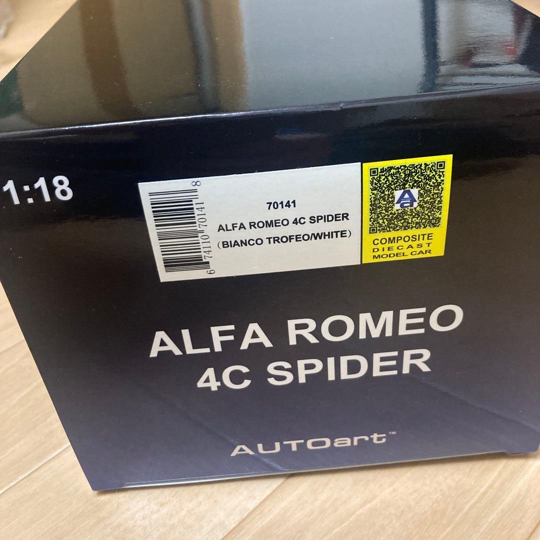 Alfa Romeo 4C ミニカー 1/18 オートアート