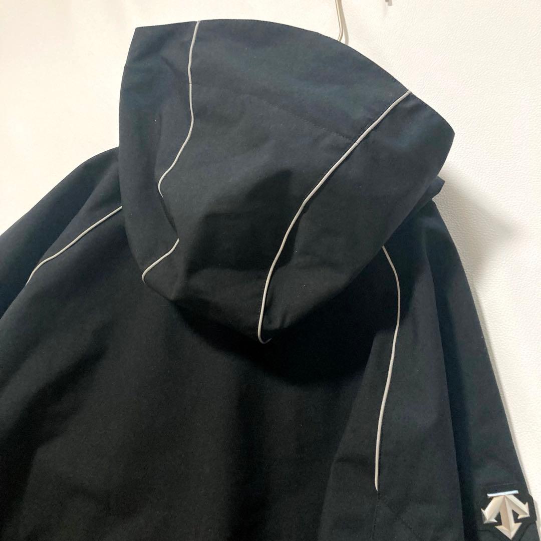 【月優】オガサカスキー デサント　ポンチョ ロングコート 黒 XO