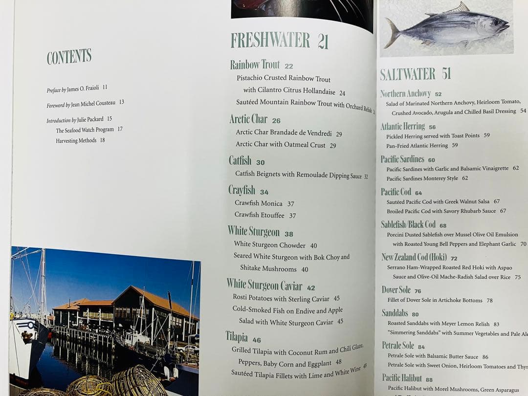 Ocean Friendly Cuisine シーフード　料理　レシピ　洋書