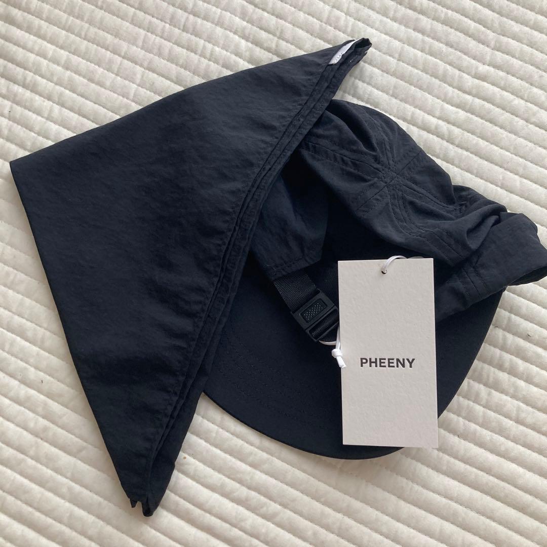 帽子 Nylon taffeta cap with scarf